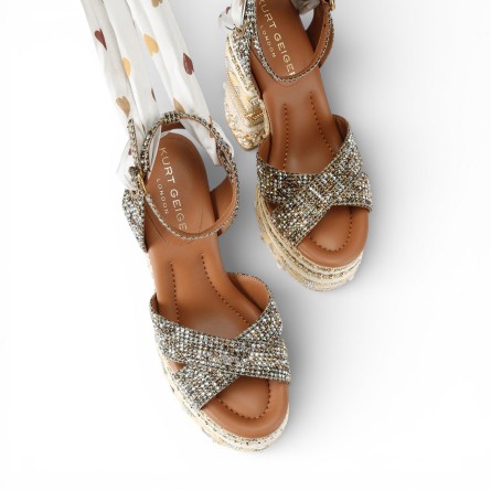 KURT GEIGER - Sandale Plateforme Chelsea Scarf