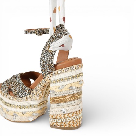 KURT GEIGER - Sandalia Bufanda Chelsea Plataforma