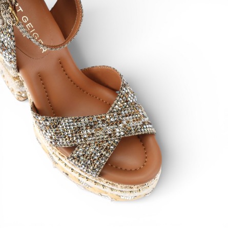 KURT GEIGER - Sandalia Bufanda Chelsea Plataforma