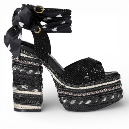 KURT GEIGER - Sandal Chelsea Scarf Platform