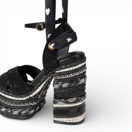 KURT GEIGER - Sandalo Chelsea Scarf Platform