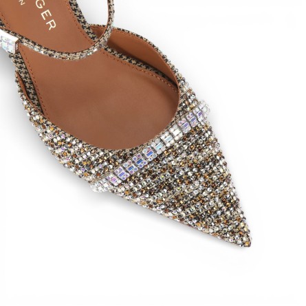 KURT GEIGER - Mule à pointe en strass
