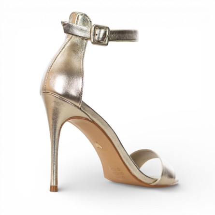CARRANO - Sandal laminated leather with strap