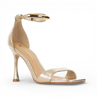 CARRANO - Sandalo in pelle laminata con accessorio in metallo 2