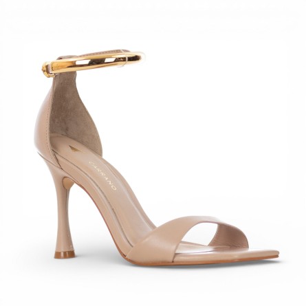 CARRANO - Sandal leather with metal accessory