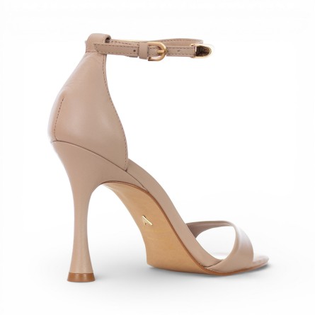 CARRANO - Sandale cuir avec accessoire en métal