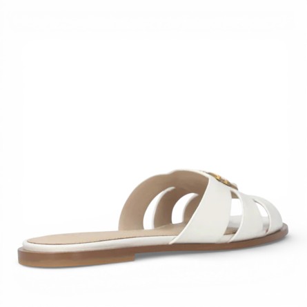 PINKO - Love Birds Logo Leather Slipper