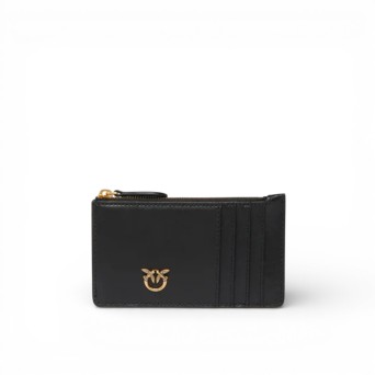 PINKO - Estuche para tarjetas con corte de diamante Love Birds