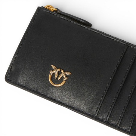 PINKO - Estuche para tarjetas con corte de diamante Love Birds