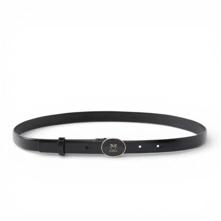 PINKO - Love Birds belt with oval buckle