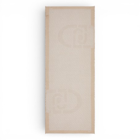 LIU JO - Jacquard fabric stole with monogrammed logo