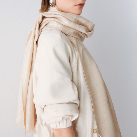 LIU JO - Stola in tessuto jacquard con stampa animalier