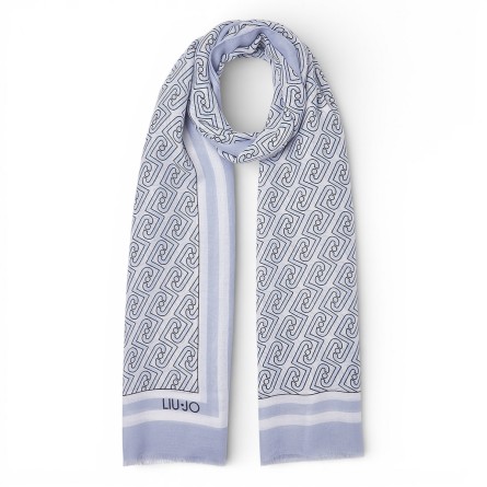 LIU JO - Stole with all over monogram logo