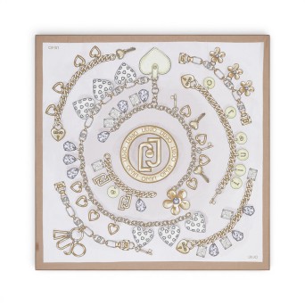 LIU JO - Stole with logo print 2