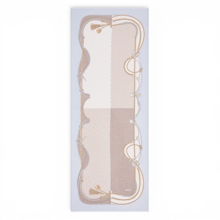 LIU JO - Stole with multilogo print