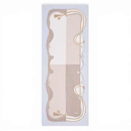 LIU JO - Stole with multilogo print