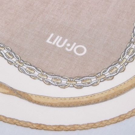 LIU JO - Stole with multilogo print