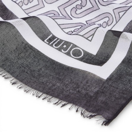 LIU JO - Stole with all over monogram logo