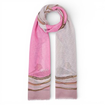 LIU JO - Stola con stampa multilogo