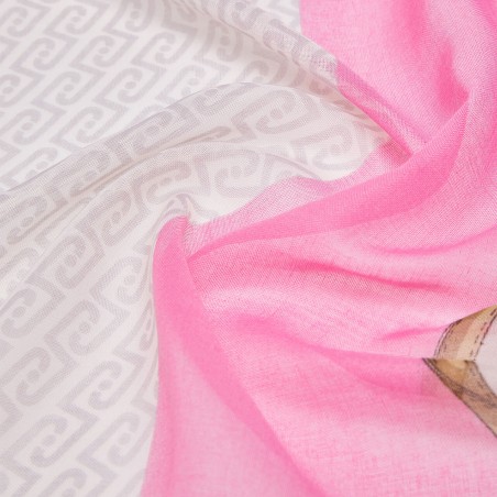 LIU JO - Stole with multilogo print