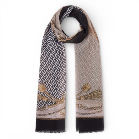 LIU JO - Estola con estampado multilogo