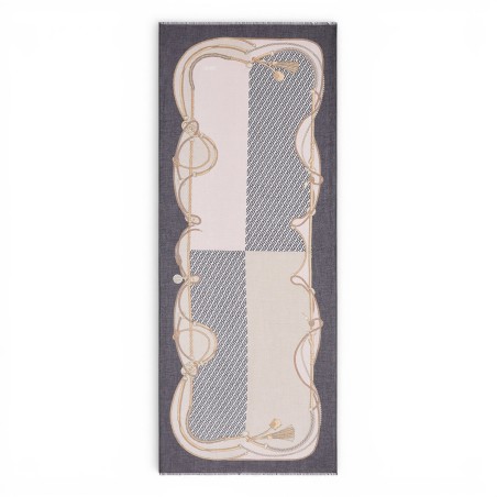 LIU JO - Stole with multilogo print