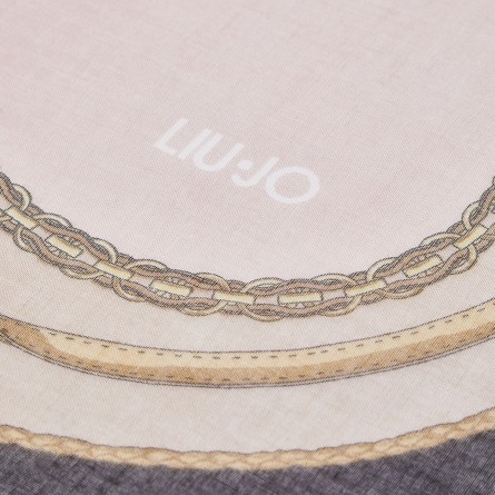 LIU JO - Stole with multilogo print