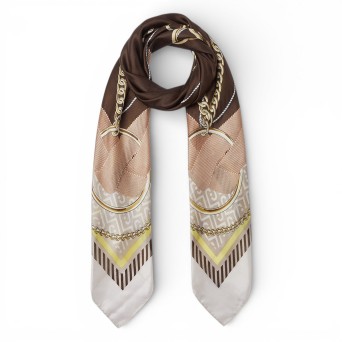 LIU JO - Foulard con stampa nastri