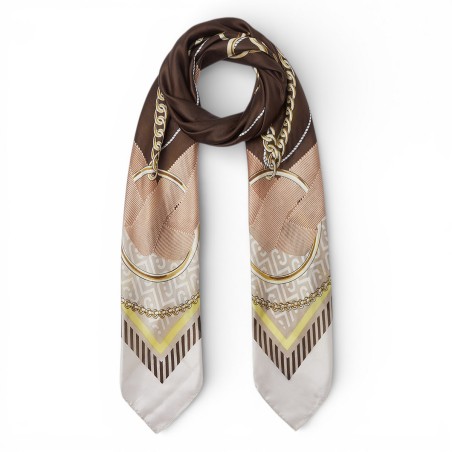 LIU JO - Scarf with ribbon print