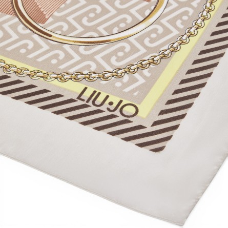 LIU JO - Foulard con stampa nastri