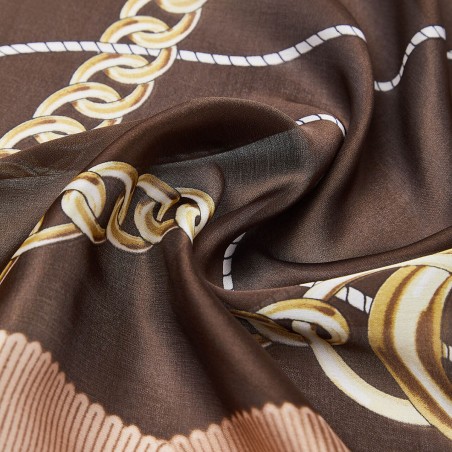 LIU JO - Scarf with ribbon print