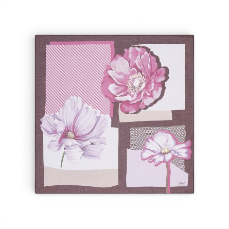 LIU JO - Scarf with colorblock print