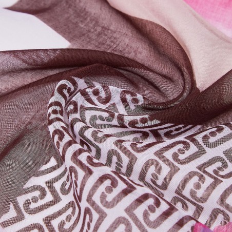 LIU JO - Scarf with colorblock print