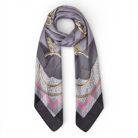 LIU JO - Scarf with ribbon print