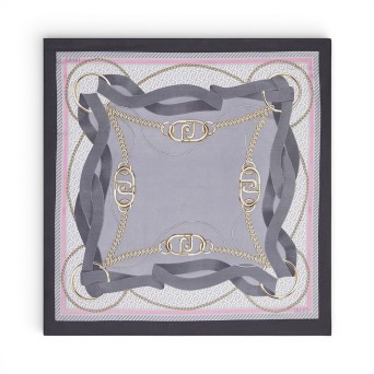 LIU JO - Foulard con stampa nastri 2