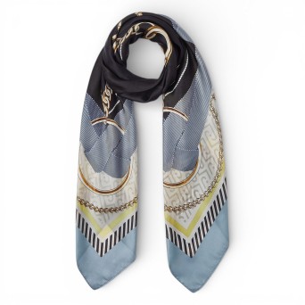 LIU JO - Scarf with ribbon print
