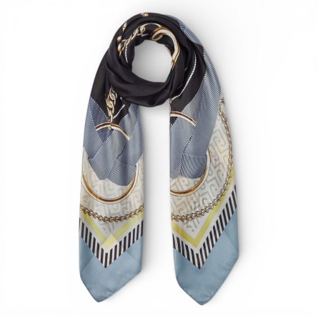 LIU JO - Scarf with ribbon print
