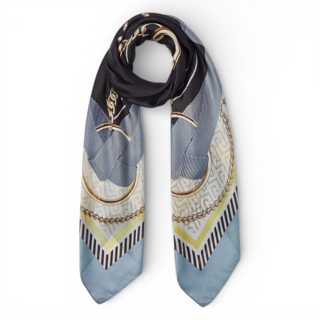 LIU JO - Scarf with ribbon print