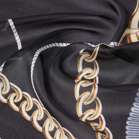 LIU JO - Foulard con stampa nastri