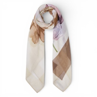 LIU JO - Scarf with colorblock print