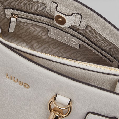 LIU JO - Borsa satchel con logo lettering