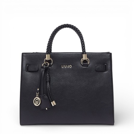 LIU JO - Borsa satchel con logo lettering