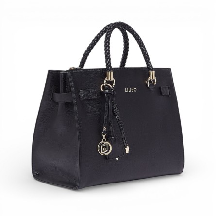LIU JO - Borsa satchel con logo lettering
