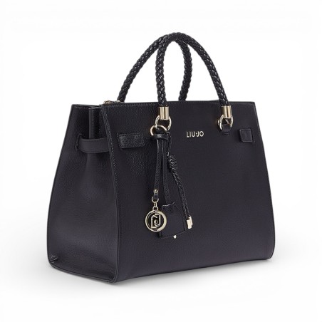 LIU JO - Borsa satchel con logo lettering