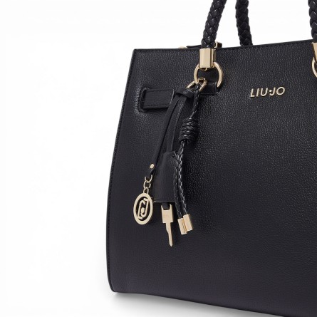 LIU JO - Bolso satchel con logo lettering