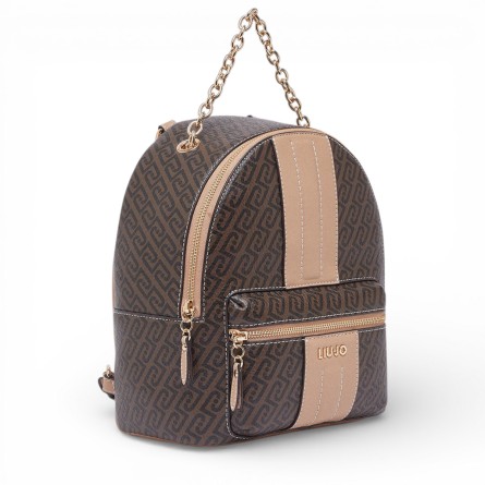 LIU JO - Sac à dos avec logo monogrammé sur toute la surface