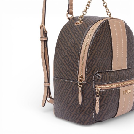 LIU JO - Rucksack mit monogrammiertem Logo über und über