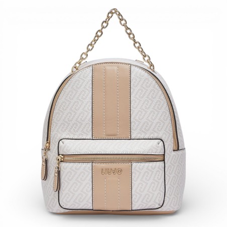 LIU JO - Zaino con logo monogramma all over