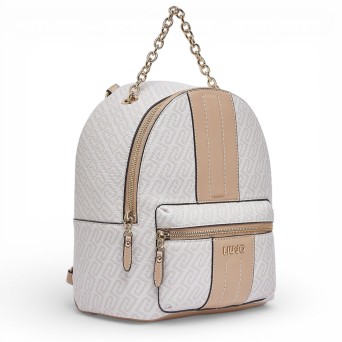 LIU JO - Rucksack mit monogrammiertem Logo über und über 2