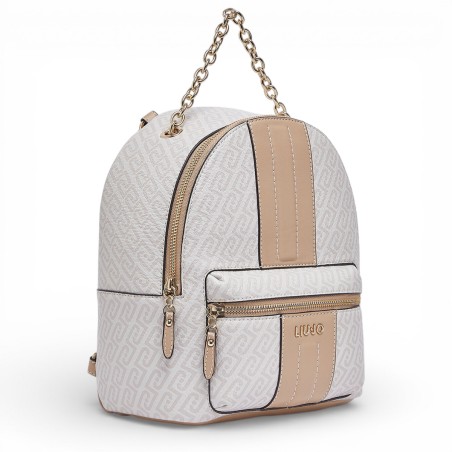 LIU JO - Sac à dos avec logo monogrammé sur toute la surface